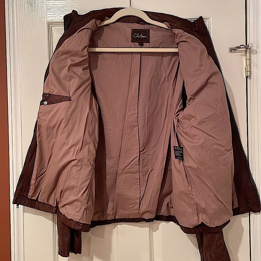 Cole Haan Mens Leather-Lambskin Jacket. Never Worn NWOT. Size XL.  Super Soft.